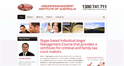 Desktop Screenshot of angermanagementaustralia.com.au